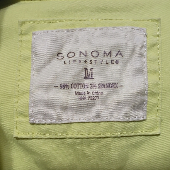 Sonoma Sz Med Lime/Neon Yellow Zip Jacket - Picture 5 of 16